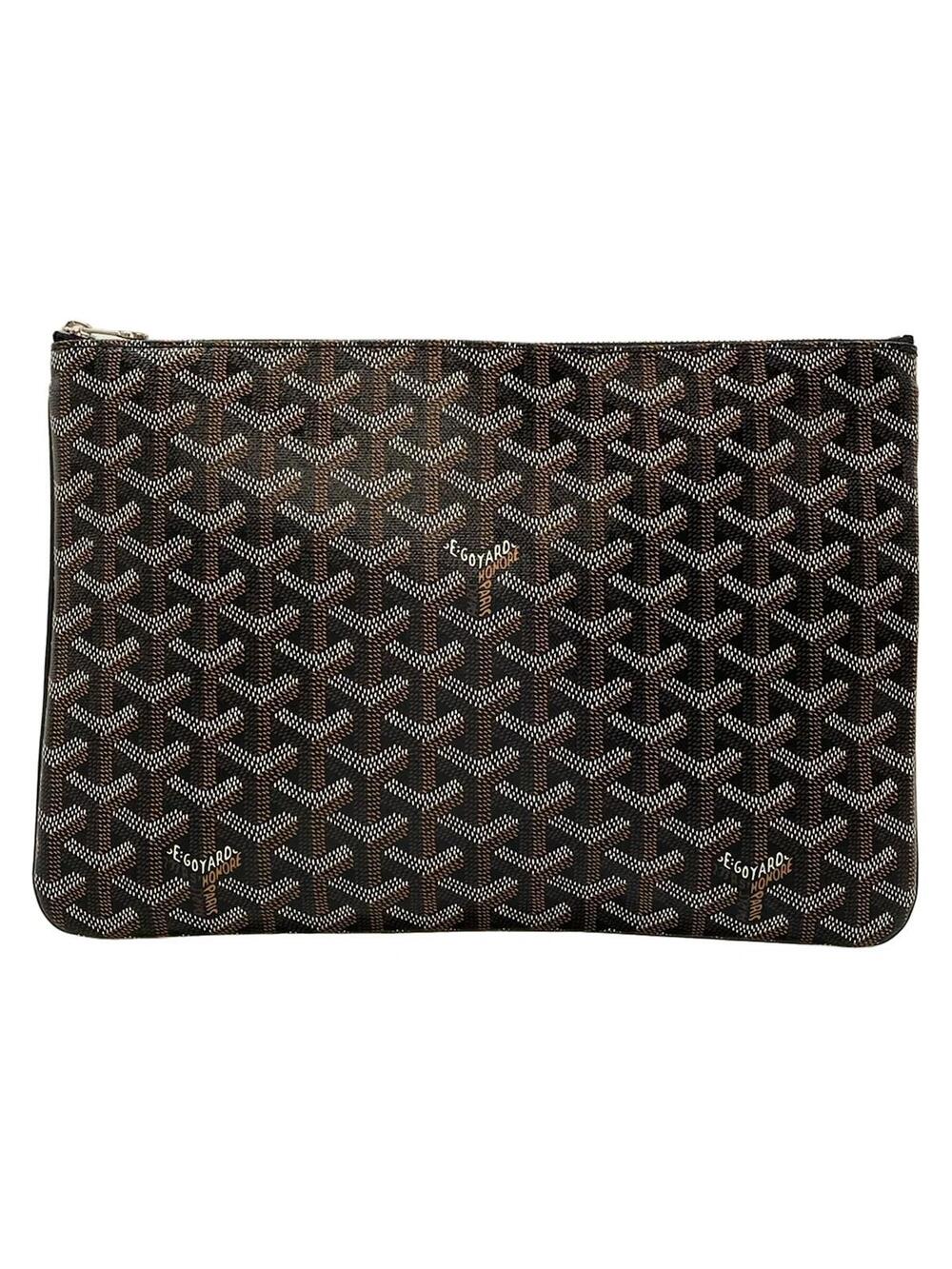 Goyard Senat Mm Black Coated Canvas #351032G15B